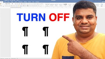 How To Turn Off Paragraph Marks In Word