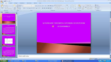 IEEE 2014 MECHANICAL AUTOMATIC STEERING CONTROL SYSTEM FOR AUTOMOBILE
