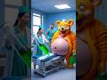 ❤️ Evolution of catapillar: Teddy bear pregnant in hospital 🥰 6 #cat #cute #baby #shorts