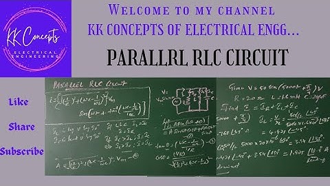 STEADY STATE ANALYSIS OF PARALLEL RLC CIRCUIT