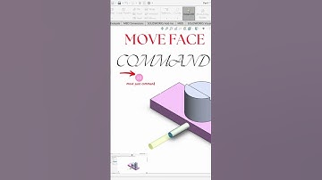 How to use move face in solidworks #shorts #moveface #solidworks