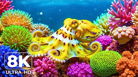 Dive Into the Mesmerizing Underwater Realm🐳Marvel at Sea Animal in The Best 4K ULTRA HD Aquarium #5