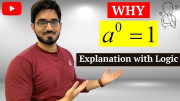 Why does number raised to power zero is equal to one ?