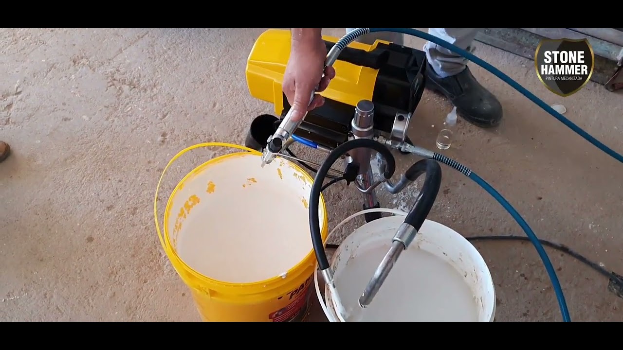 AIRLESS X2000 STONE HAMMER- PREPARAÇÃO, APLICAÇÃO E LIMPEZA