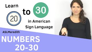 Learn Numbers 2030 in American Sign Language