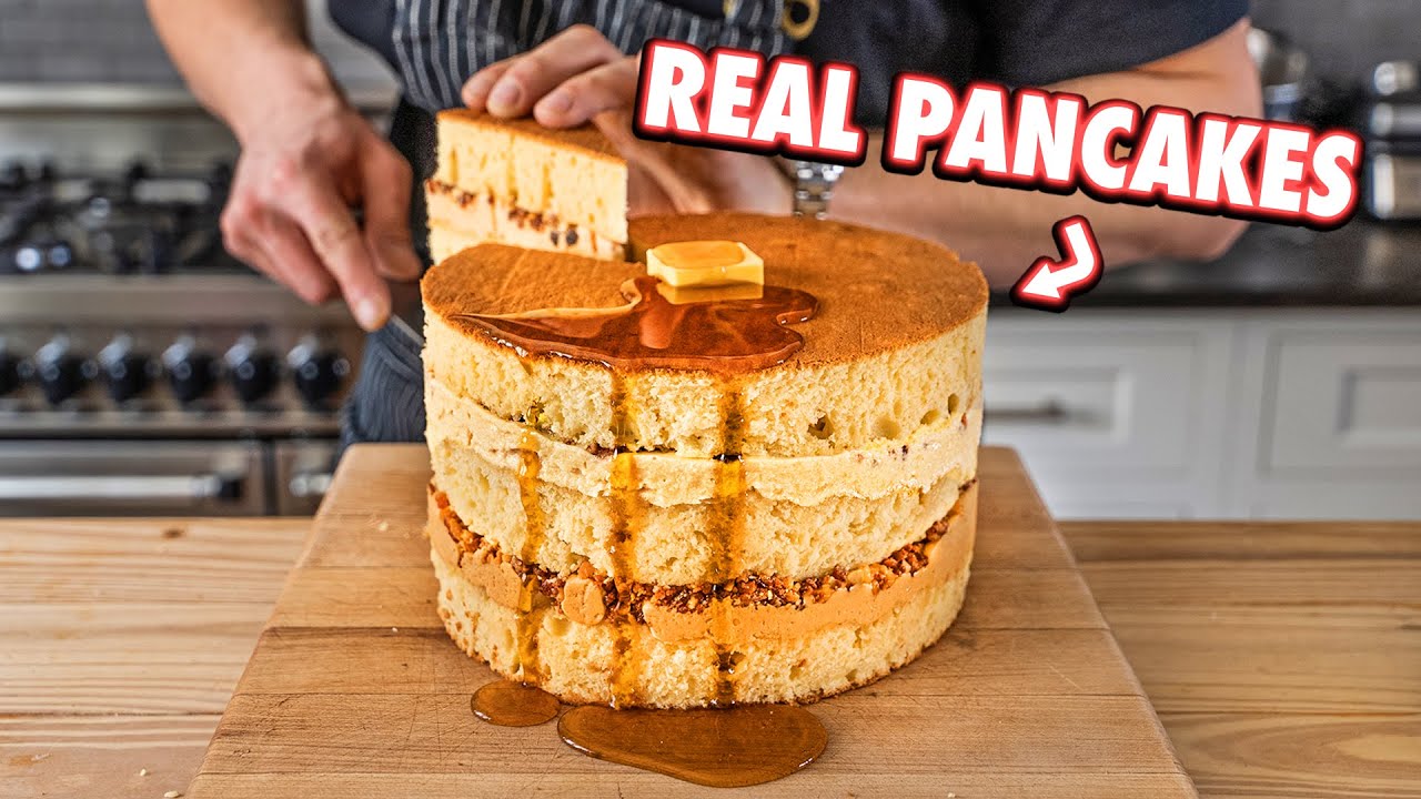 6 Million Subscriber Special: American Pancake Layer Cake | Joshua Weissman