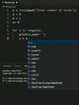 Fibonacci Series Python Program