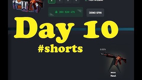 Opening my CSGOROLL Dailies until I hit a Top Ticket item Day 10 #shorts