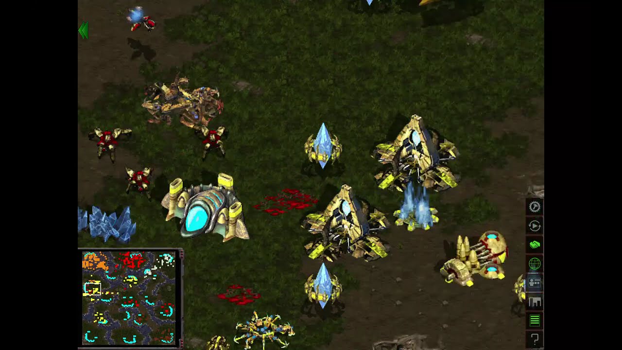 StarCraft Zerg Melee Battle Versus Protoss