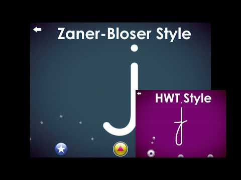 How to combined the Zaner-Bloser Letters?