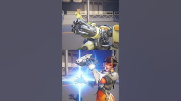 Bastion and Tracer interaction - Overwatch 2