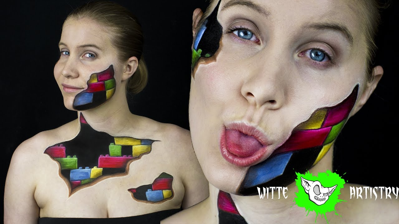 Wonderbaar ✅ LEGO BRICKS MAKEUP TUTORIAL (Makeup Illusion) Inspired by The XF-22