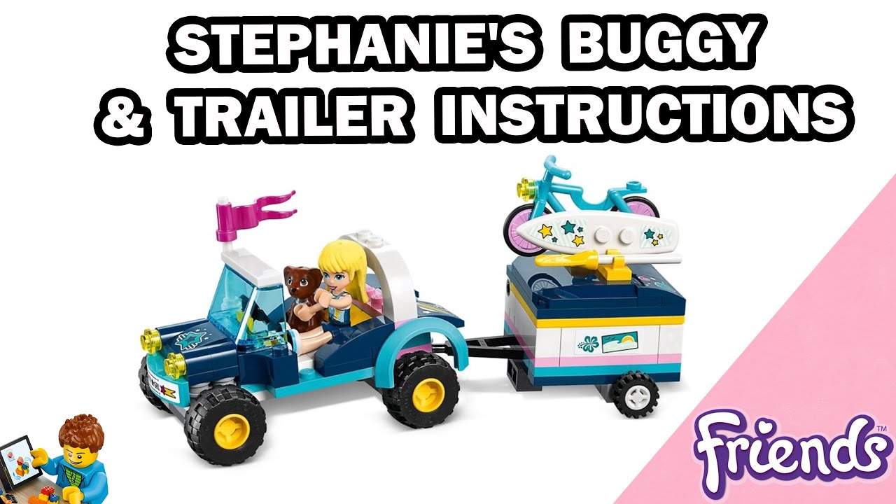 lego friends stephanie's buggy and trailer