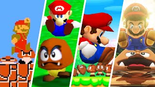 Evolution Of Mario Stomping On Goomba 1985-2022