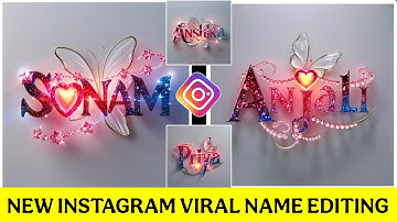 New Beautiful Name Create With 3D Ideogram | New Name Art Photo Editing | Dilip Editing