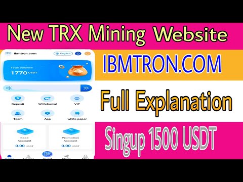 Ibmtron|Ibmtron Website|Full Explanation|New TRX Earning Website