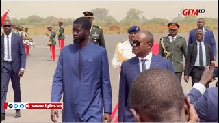 Les images de l'arrivée du Président Diomaye en Guinée Bissau image