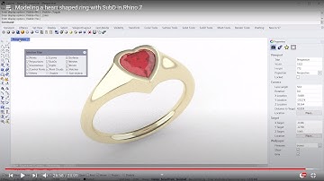 Modeling a heart shaped ring with SubD in Rhino 7