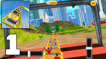 Roller Coaster Simulator 2020 - Mobile Gameplay Walkthrough Part 1 (iOS, Android)
