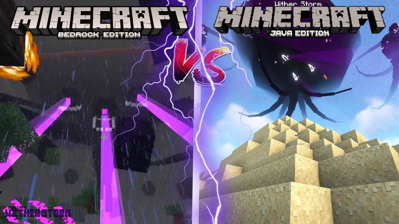 Kill Wither Storm Java Vs Bedrock #minecraft #game #gamer #play