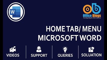 ms word home menu in details| Microsoft word home tab details | Word Home menu | Home menu in detail