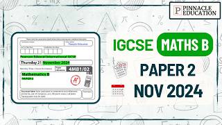 Solve This NOV 2024 Maths B Exam Paper With Me! | Edexcel IGCSE 4MB1/02 Past Paper Walkthrough