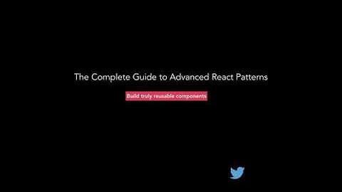 The Complete Guide to Advanced React Patterns - Udemy Promo Video