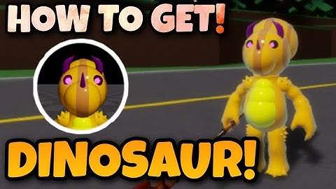 How To Get ‘‘DINOSAUR!’’ BADGE + DINOSAUR SKIN MORPH in Piggy RP : Infection | ROBLOX