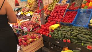 Казахстан.Актобе.Рынок «Табыс» - духота ,нет условий для продавцов и покупателей.Цены на овощи,фрукт