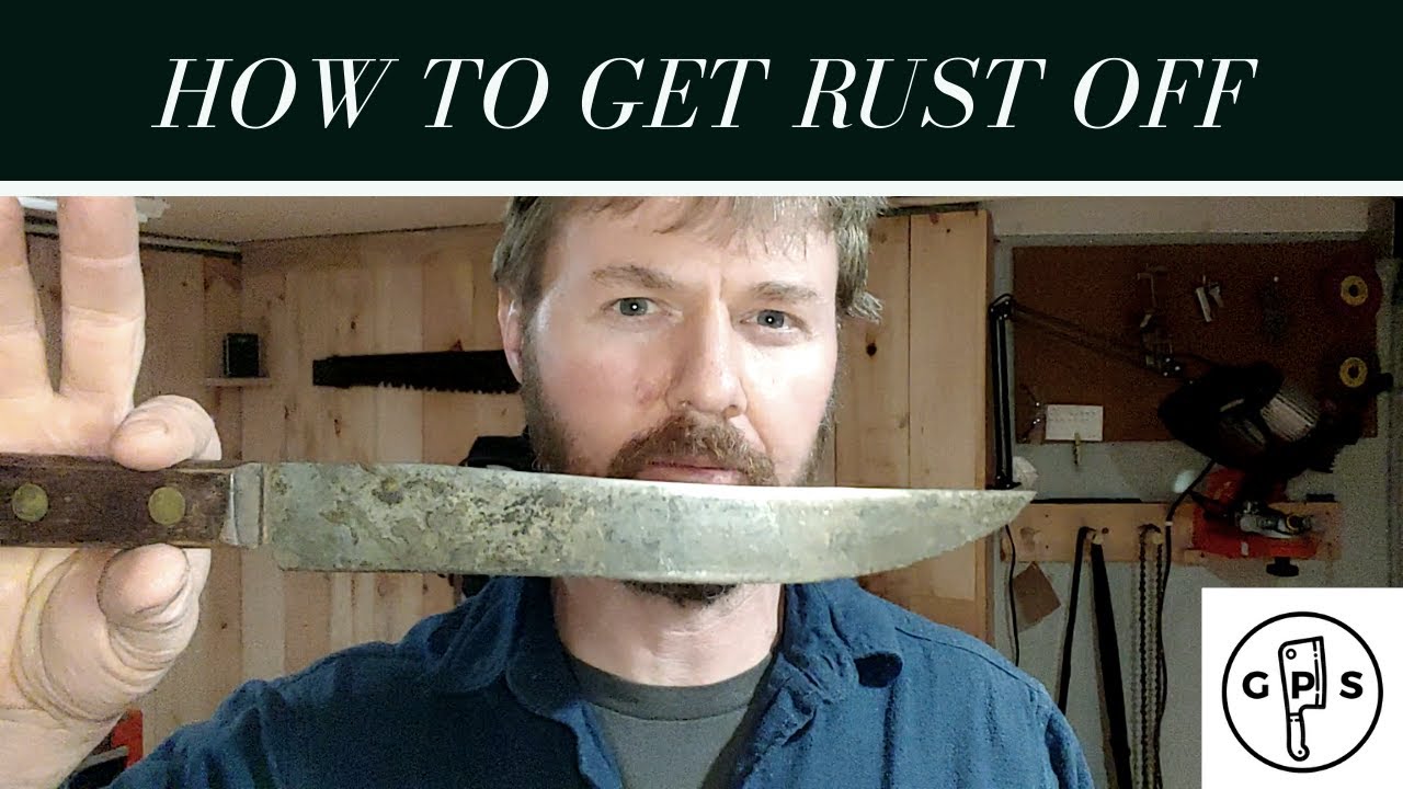 How To Remove RUST On Knives And Tools YouTube