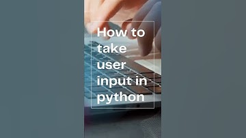 How to Take User Input in Python | #python #shorts #coding
