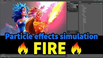 FIRE! Particle simulation in Spine 2D.