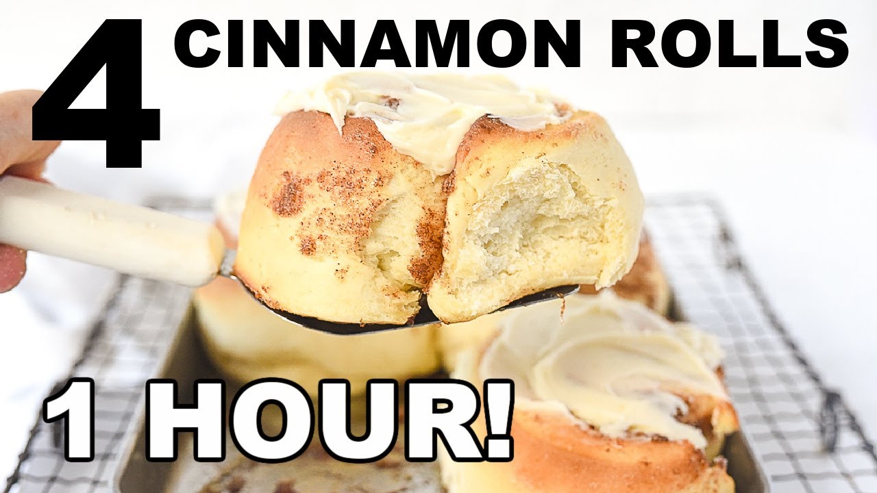ONE HOUR CINNAMON ROLLS IN SMALL BATCH