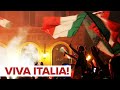 Болельщики сборной Италии по футболу празднуют победу в финале Евро-2020