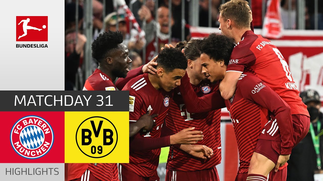 Fc Bayern München - Borussia Dortmund 3-1 | Highlights | Matchday 31 – Bundesliga 2021/22