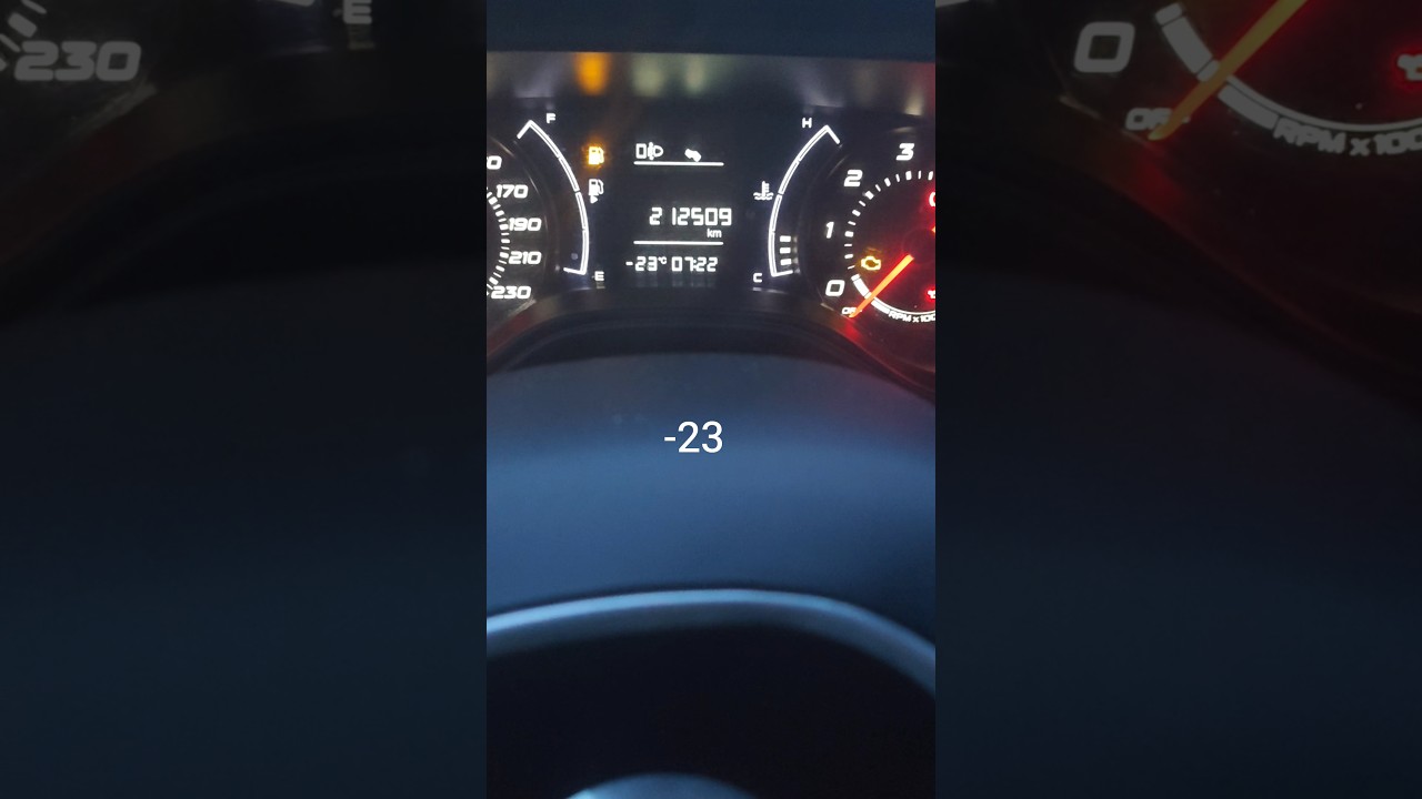 Запуск дизеля в -23 Fiat Tipo 1.3 multiget