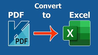 How to convert pdf to excel spreadsheet using Kofax Power PDF