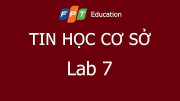 Lab 7 -  Tin học cơ sở