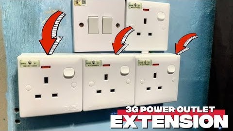 How to Install 3 Gang Power Extension 13A Switch Outlet at HOME