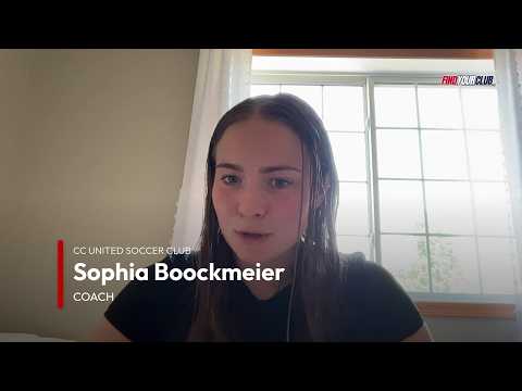 Sophia Boockmeier, CC United Soccer Club coach video testimonial