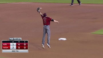 ARI@WSH: Ahmed makes acrobatic play on tricky hop