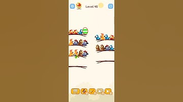 Bird Sort Colour GAMEPLAY LEVEL 45🔥Subscribe Channel@8-Bit games🔥