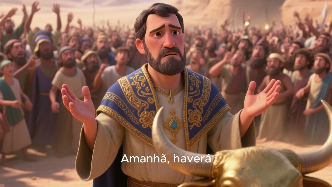 O BEZERRO DE OURO: O Dia em que Israel Quase foi Destruído | História Bíblica Completa