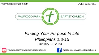 January 15, 2023 Finding Your Purpose In Life - Jerry Hays