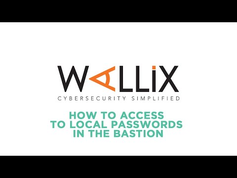 How to access to local passwords in the Bastion