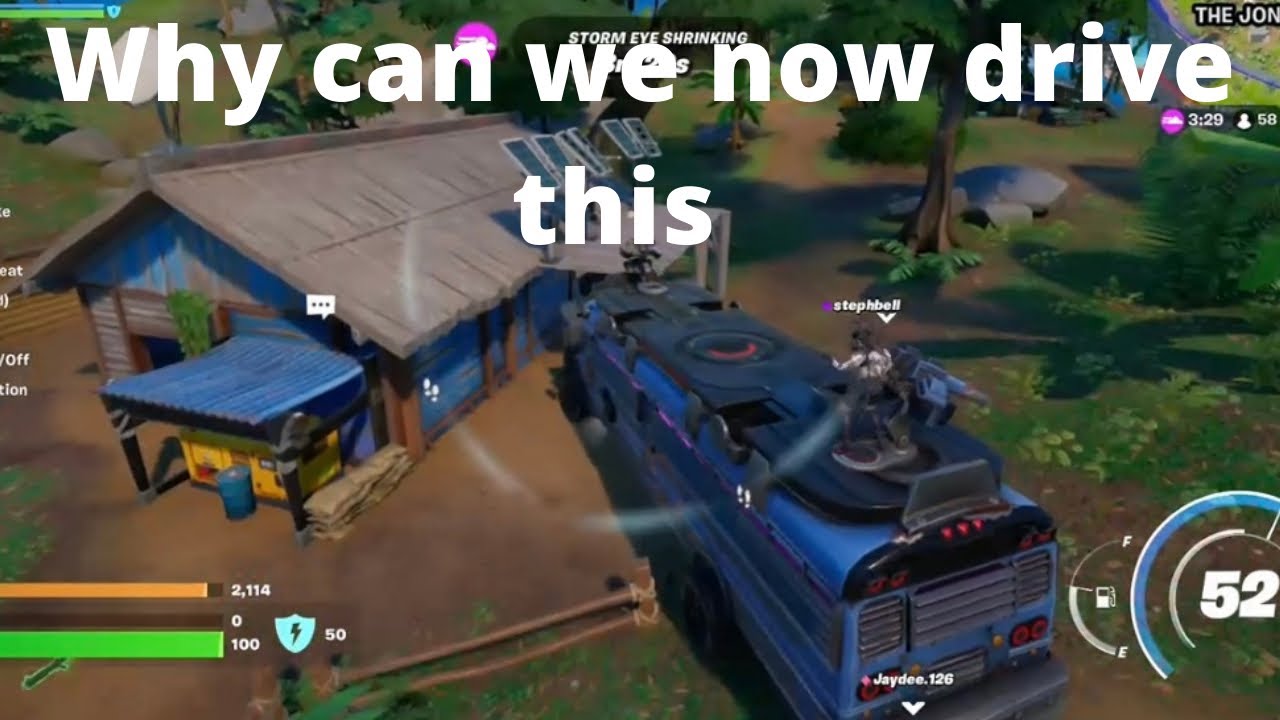 You can drive the fortnite battle bus!!!!