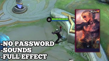 GUSION KOF SKIN SCRIPT NO PASSWORD | FULL EFFECT | WITH SOUND