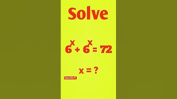 Solving a beautiful exponential equation | math shorts | #maths #shorts #shortsfeed