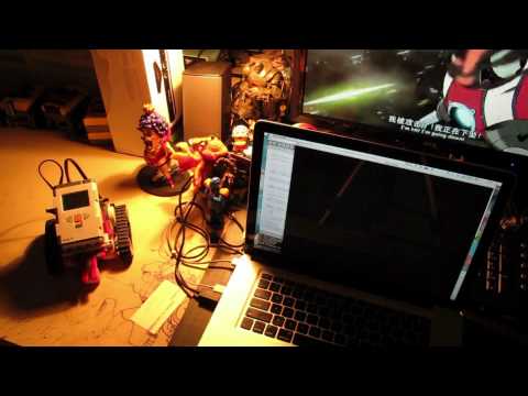 NXT + OSCeleton + KINECT + Processing