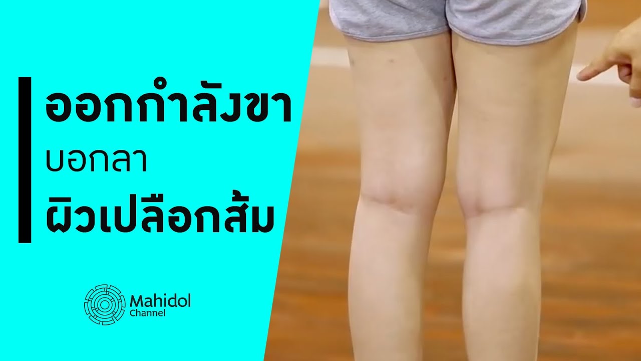 LEG LUNGE ท่าออกกำลังขา บอกลาผิวเปลือกส้ม [สอนออกกำลัง by Mahidol Channel]